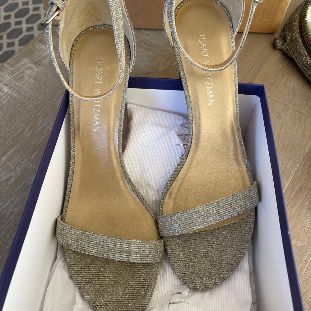 Stuart Weitzman Nocturn AnkleStrap Sandal Magnesiu